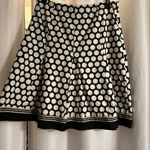 Black polka dot skirt